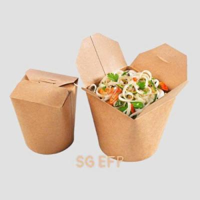 HỘP GIẤY ĐÁY TRÒN, NẮP VUÔNG ĐỰNG MÌ XÀO